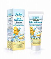 Babyline Зубная паста детская со вкусом банана, 75 мл 1 года					