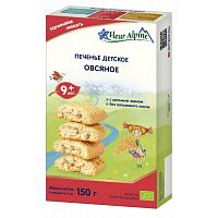 Fleur Alpine Печенье детское Овсяное, с 9 месяцев, 150 г					