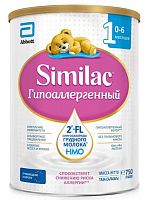 Similac Смесь молочная гипоаллергенная 1, с 0 месяцев, 750 г					